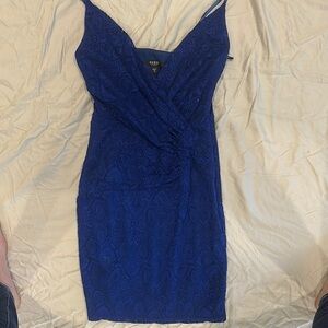 Guess indigo blue Lace dress